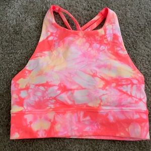 Lululemon energy bra high neck long line size 4
